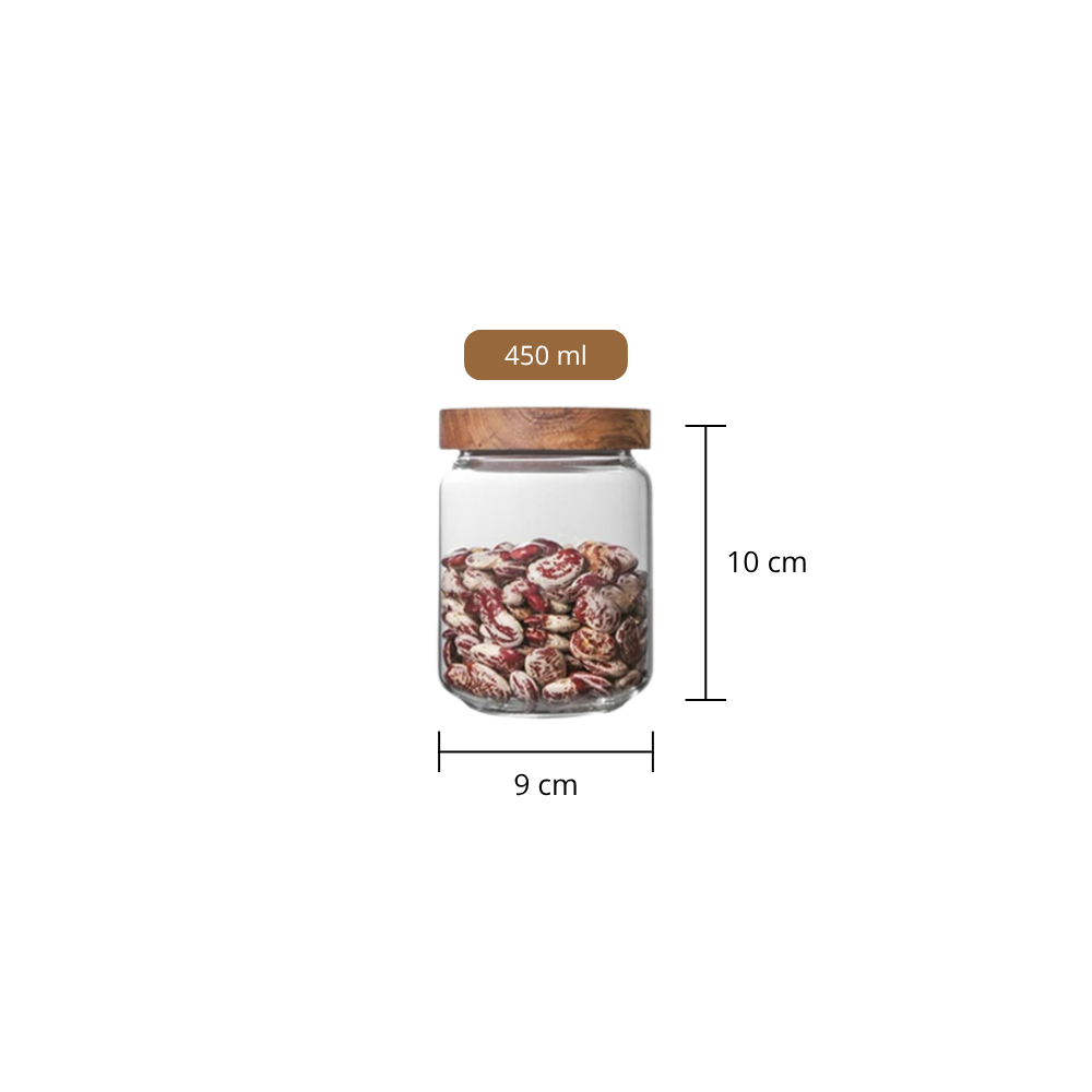 Bocaux Hermétiques Verre & Bois – Rangement Cuisine Élégant