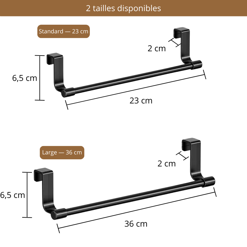Porte-Serviette Mural Sans Perçage – Gain de Place