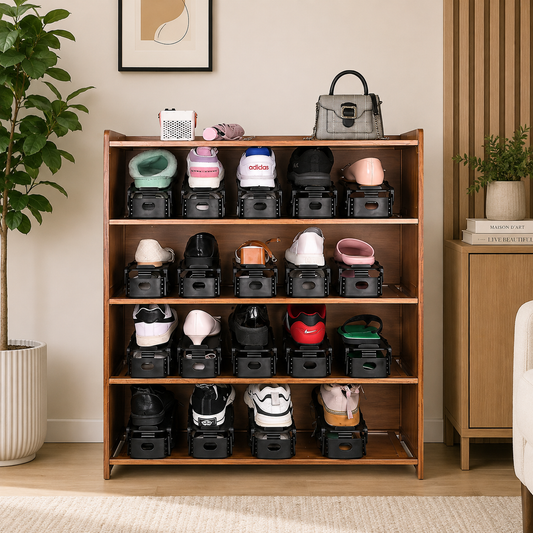 Organisateur de chaussures réglable – Gain de place