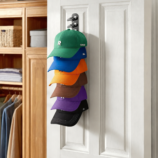 Support mural gain de place pour casquettes