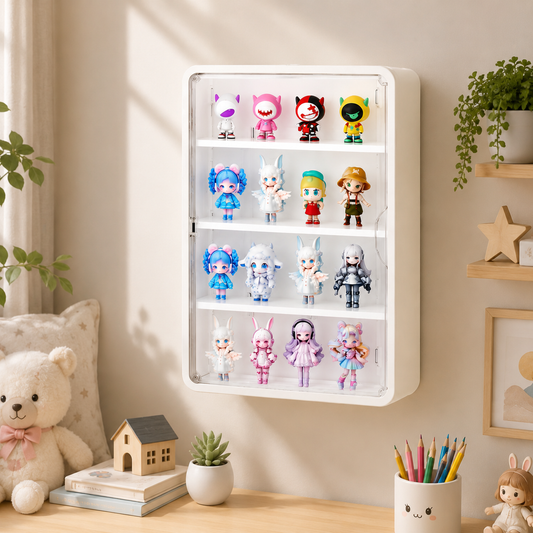 Boîte murale de rangement pour figurines