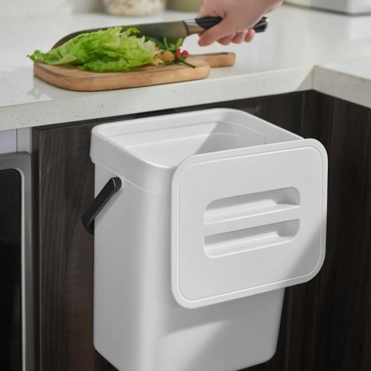 Poubelle Murale de Cuisine Gain de Place – 5L – Sans Perçage