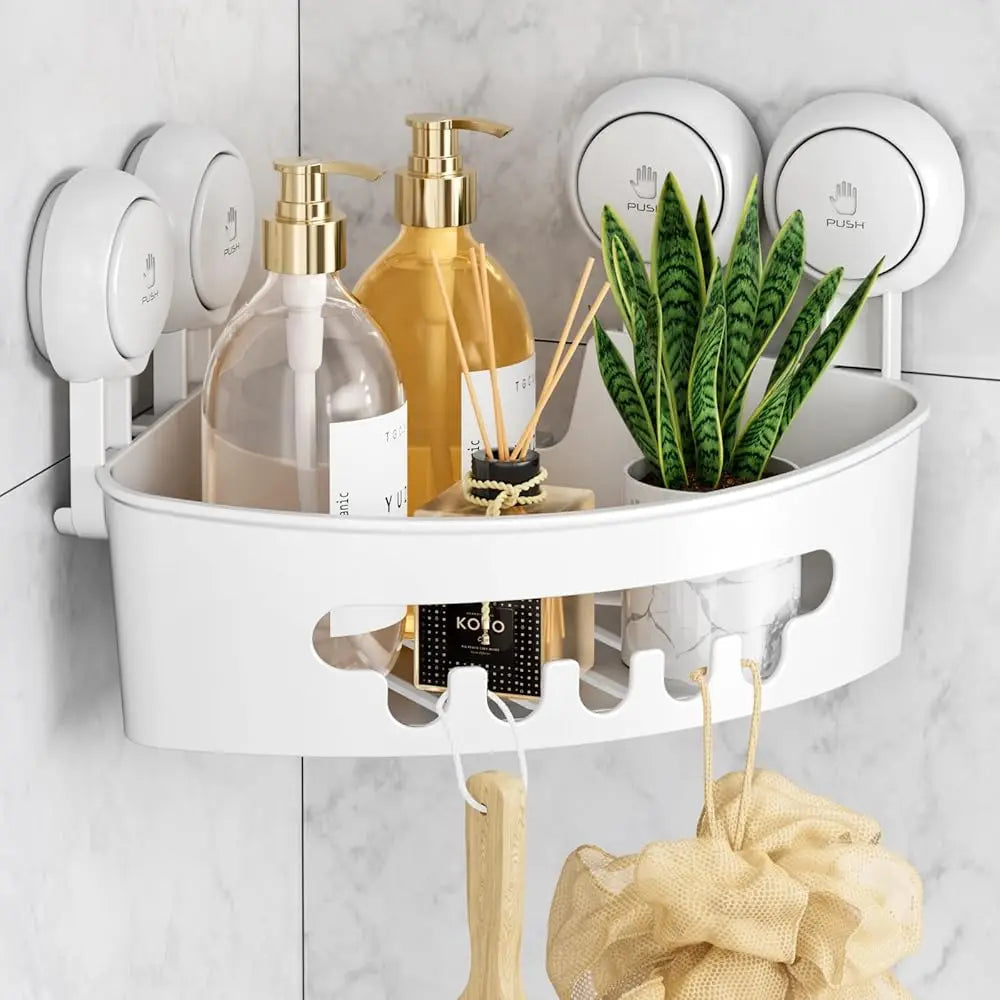 Étagère d’Angle de Douche Sans Perçage – Fixation Ventouse
