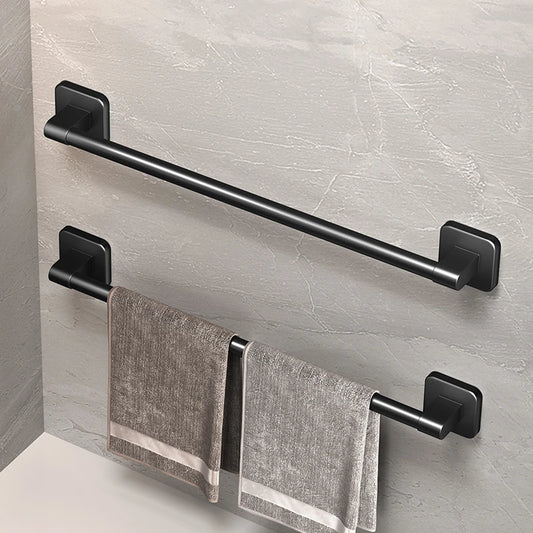 Porte-serviettes mural noir mat