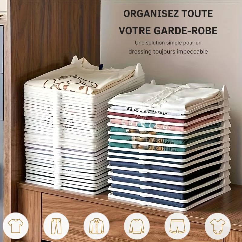 Organisateur de vêtements empilable