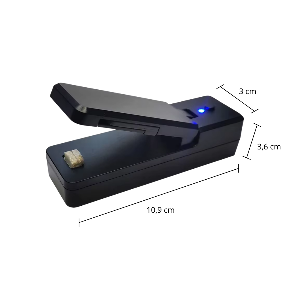 Mini scelleuse de sacs 2-en-1 – Rechargeable & compacte