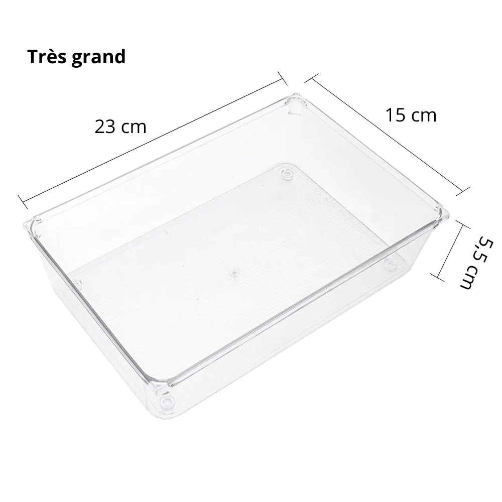 Organisateur de tiroir modulable transparent – Rangement chambre enfant