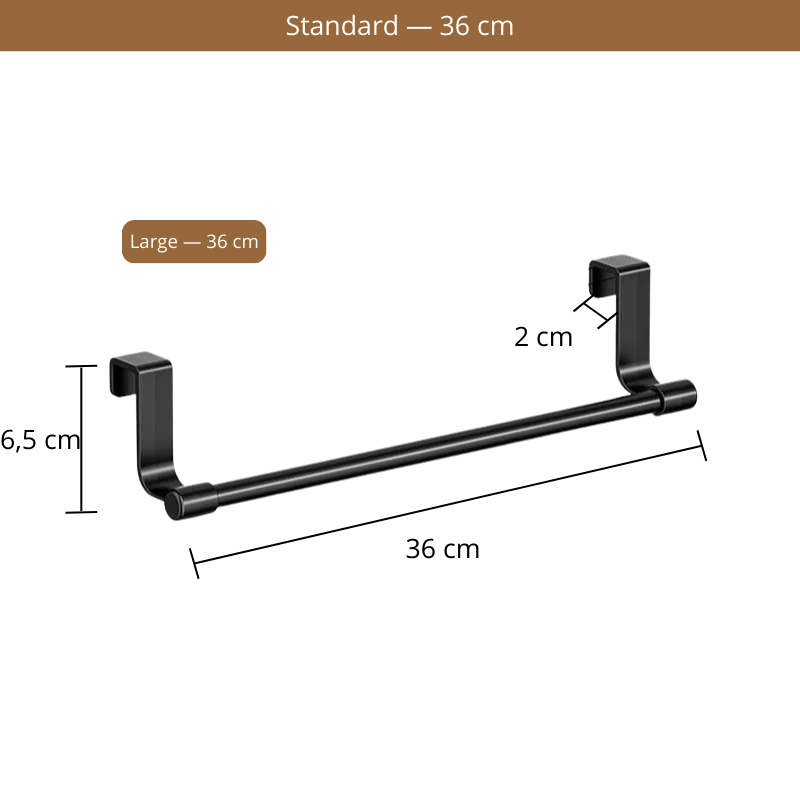 Porte-Serviette Mural Sans Perçage – Gain de Place