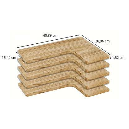 Étagère murale d'angle en bois