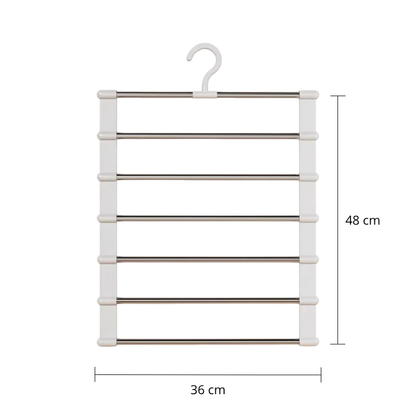 Cintre porte-pantalons à 7 barres