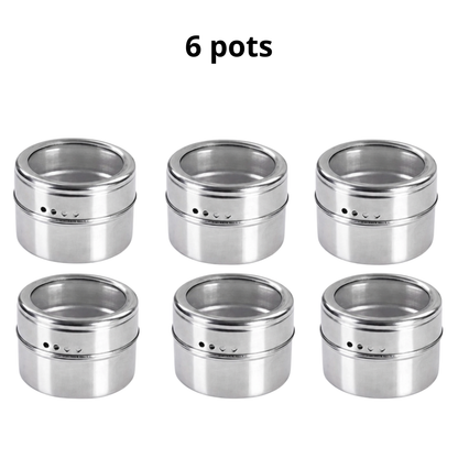 Pots à épices magnétiques