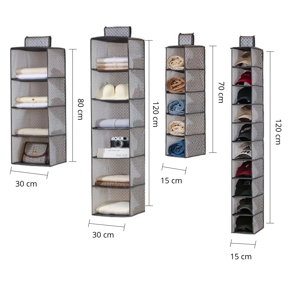 Organisateur suspendu de placard pliable