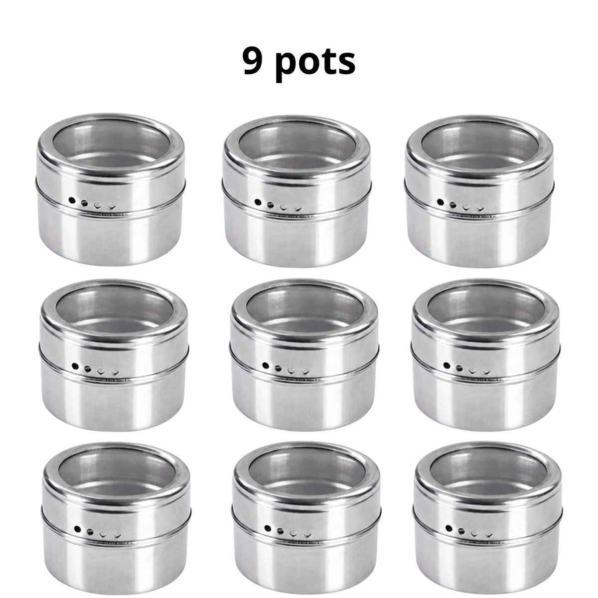 Pots à épices magnétiques