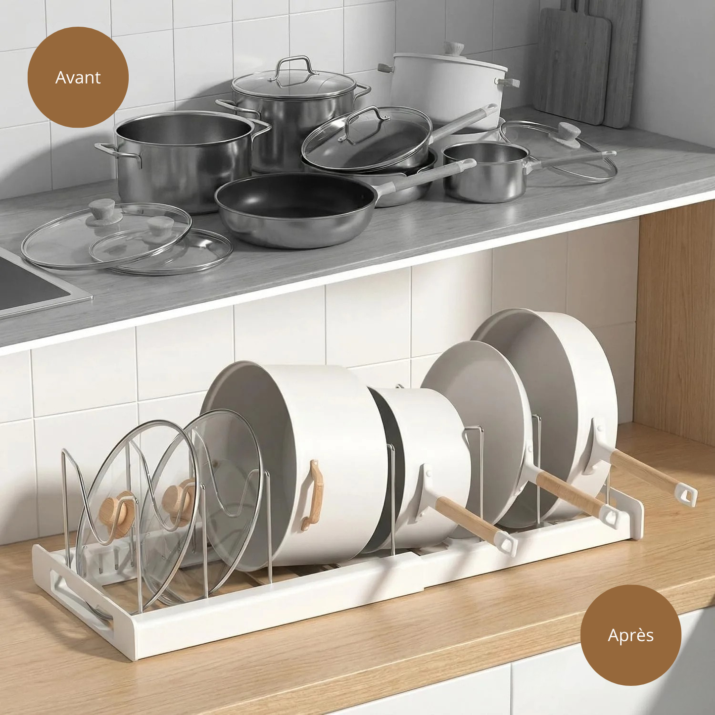 Organisateur de Casseroles Extensible