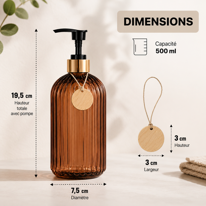 Duo de distributeurs élégants 500 ml