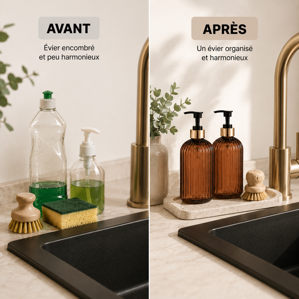 Duo de distributeurs élégants 500 ml