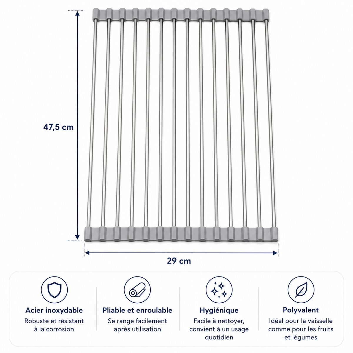 Égouttoir Pliable pour Évier