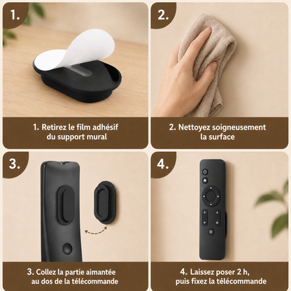 Lot de 6 Supports Magnétiques pour Télécommandes