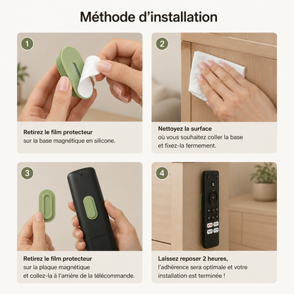 Support magnétique pour télécommandes