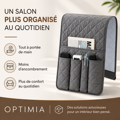 Organisateur d'Accoudoir de Canapé 5 Poches