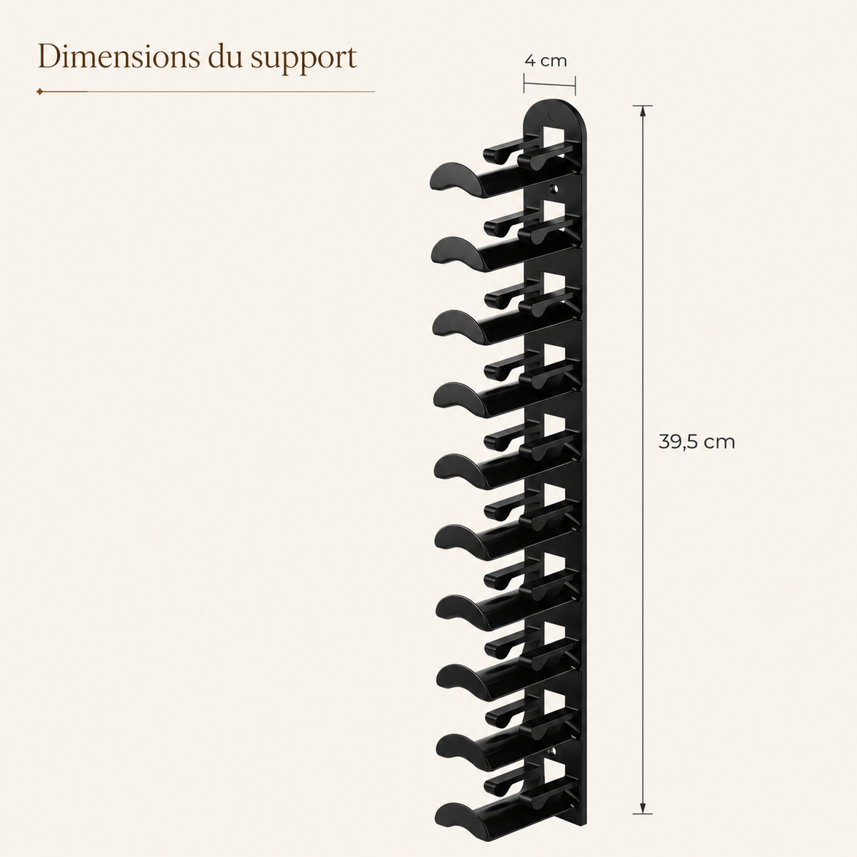 Support mural gain de place pour casquettes