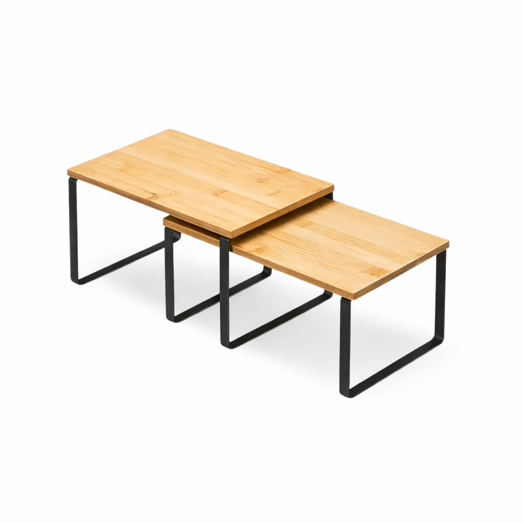 Étagère de Cuisine Extensible Bois & Métal