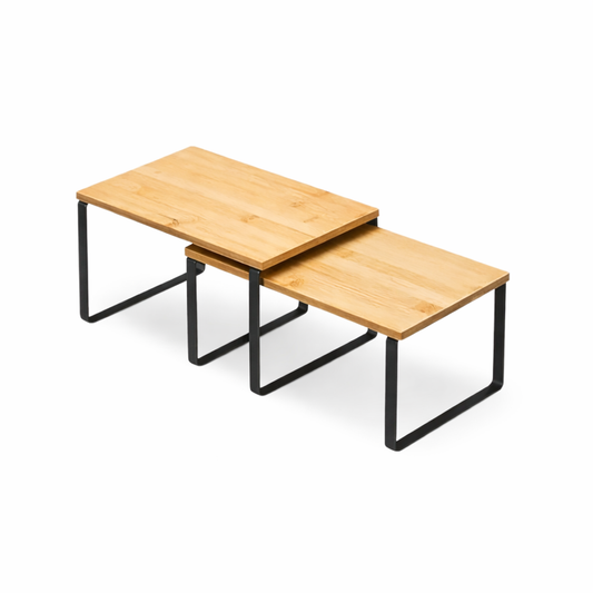 Étagère de Cuisine Extensible Bois & Métal