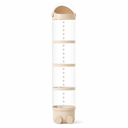 Tube de rangement transparent pour peluches