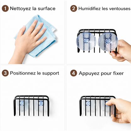 Support Éponge à Ventouse pour Évier