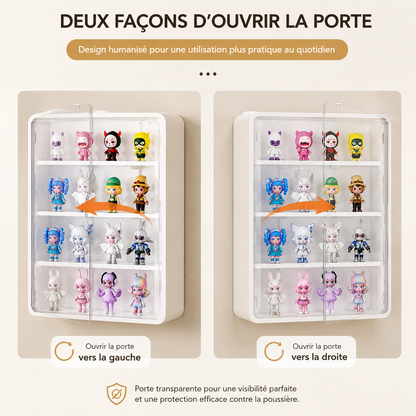 Boîte murale de rangement pour figurines