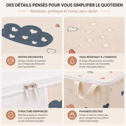 Sac de rangement pour couettes, jouets et vêtements