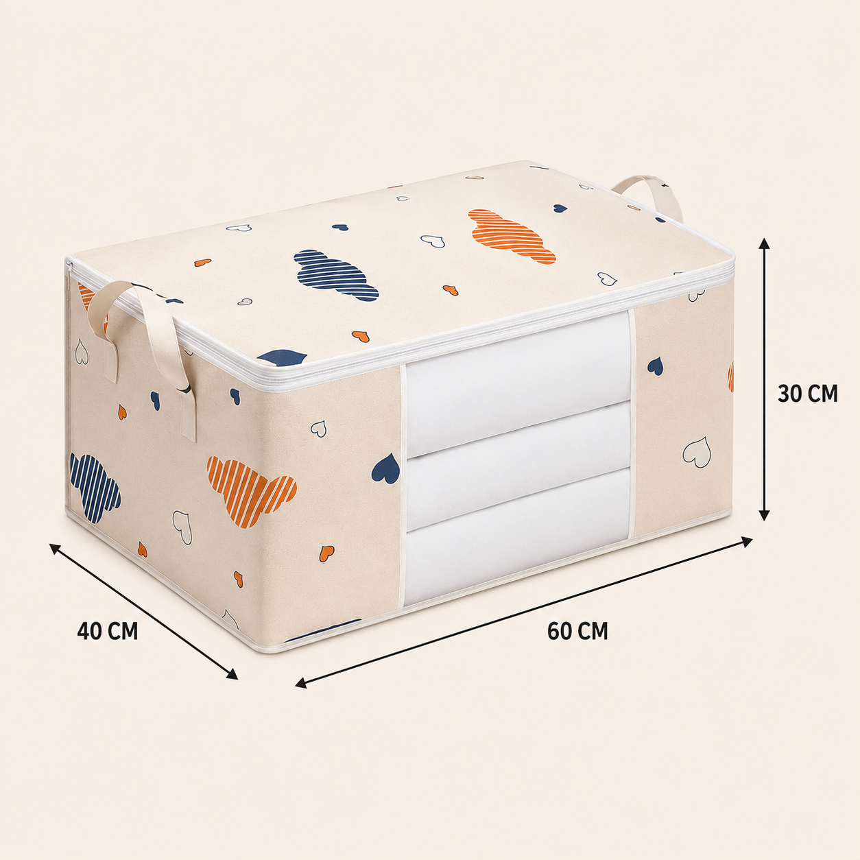 Sac de rangement pour couettes, jouets et vêtements