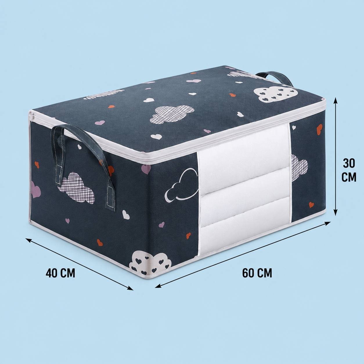 Sac de rangement pour couettes, jouets et vêtements