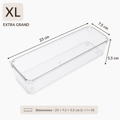 Organisateur de tiroir modulable transparent – Rangement chambre enfant