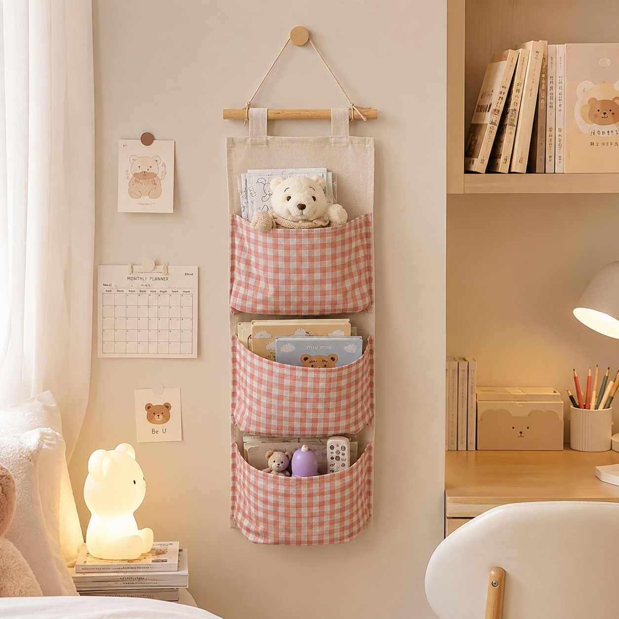 Organisateur mural suspendu pour chambre d'enfant