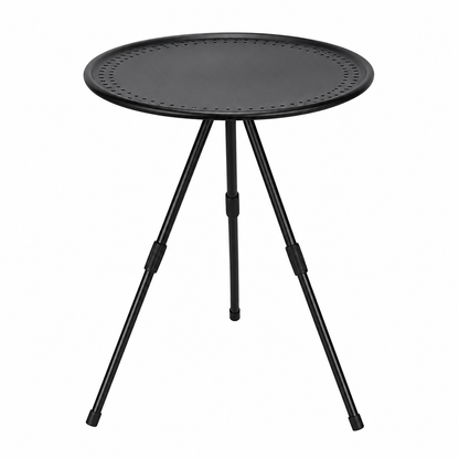 Table d'appoint ronde pliante en aluminium