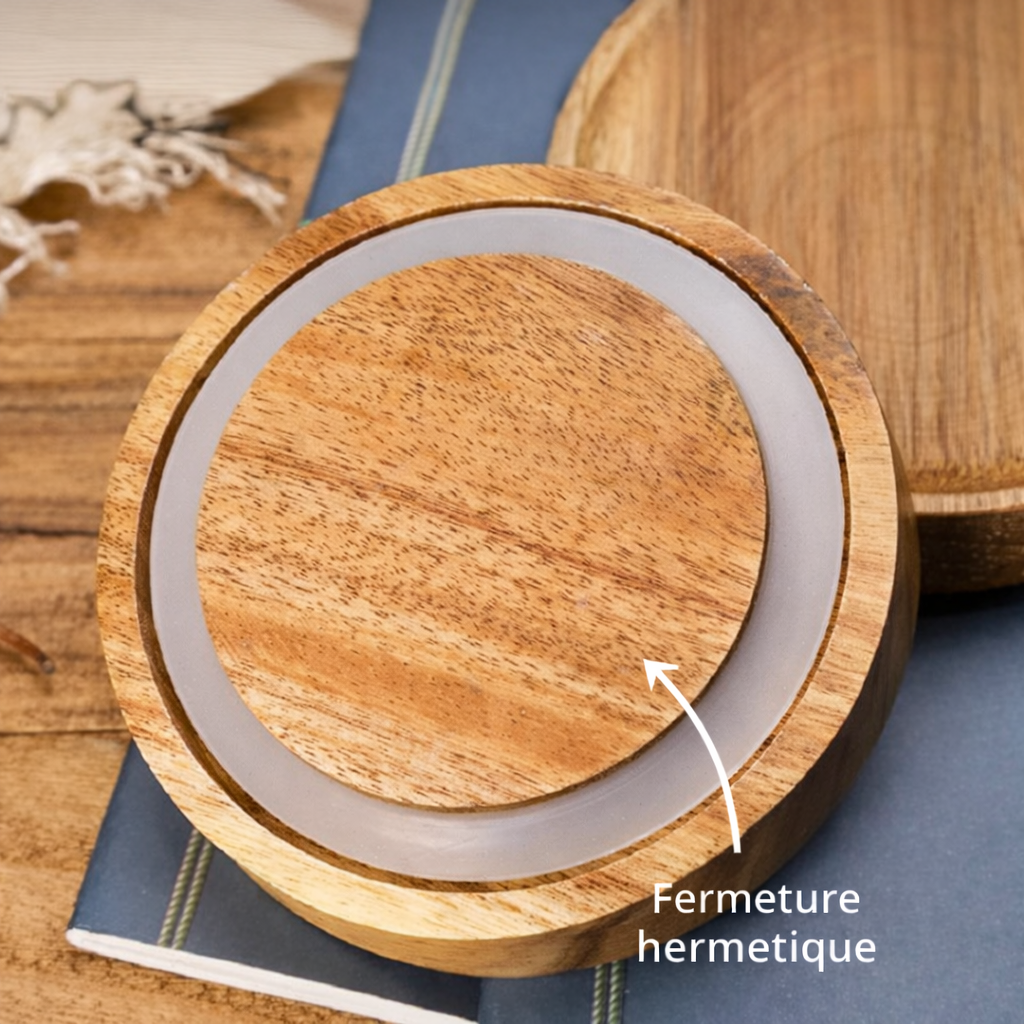 Bocaux Hermétiques Verre & Bois – Rangement Cuisine Élégant