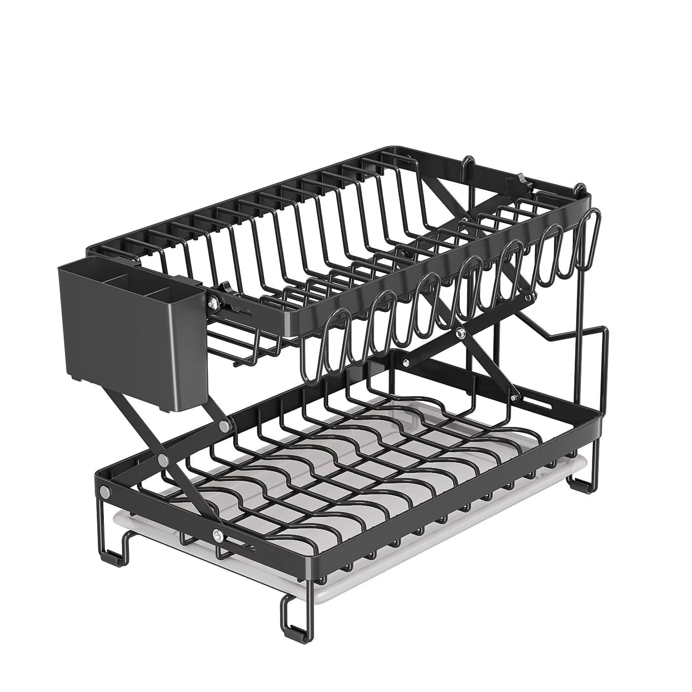 Égouttoir Vaisselle Pliable 2 Niveaux
