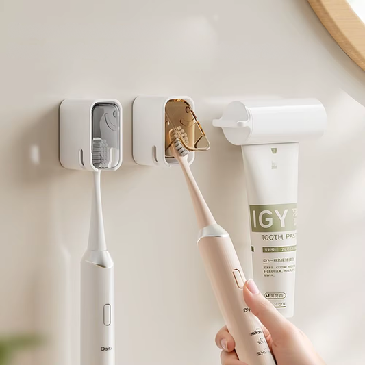 Porte-brosse à dents mural individuel avec capot