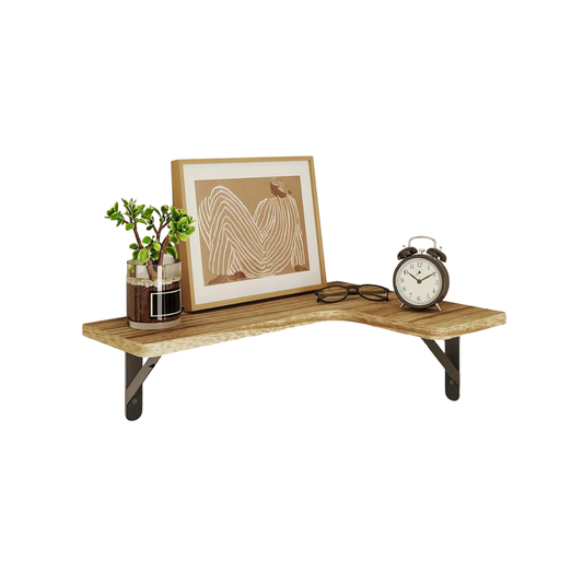 Étagère murale d'angle en bois