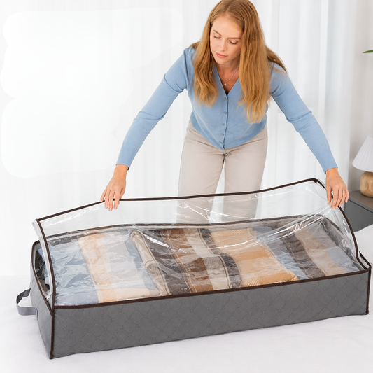 Sac de rangement sous le lit pliable avec fenêtre transparente