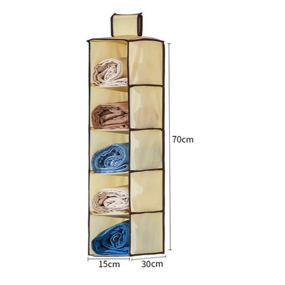 Organisateur suspendu de placard pliable