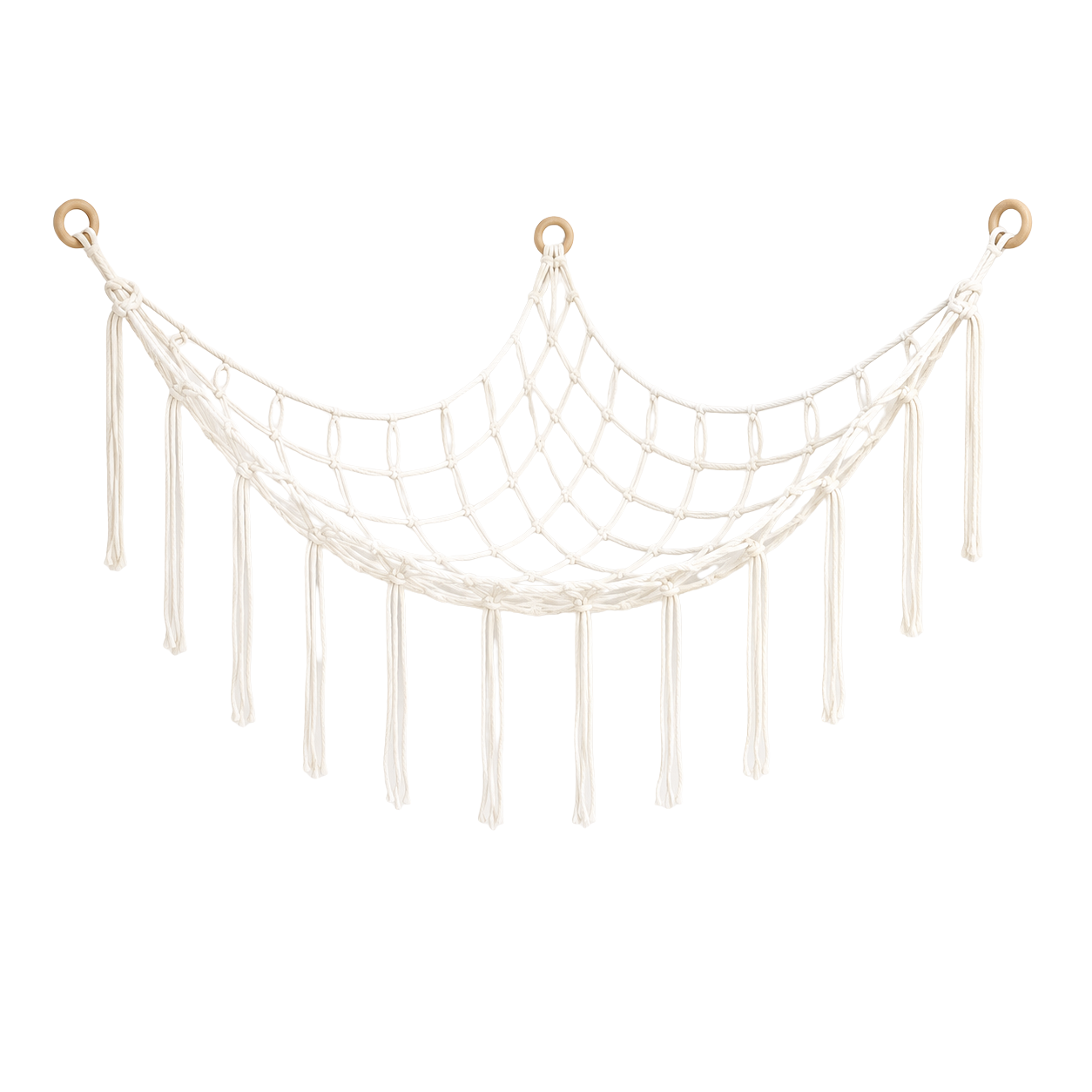 Filet mural d'angle pour peluches