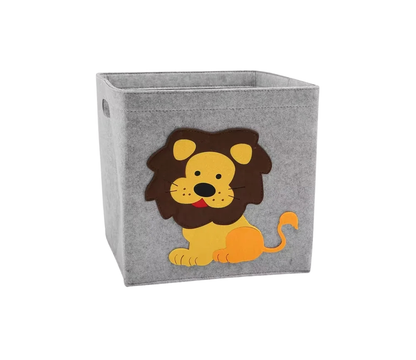 Boîte de rangement pliable pour jouets avec motifs animaux