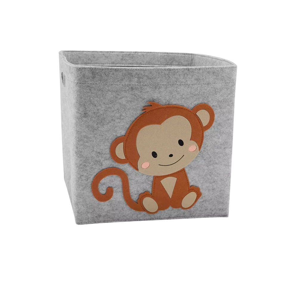 Boîte de rangement pliable pour jouets avec motifs animaux