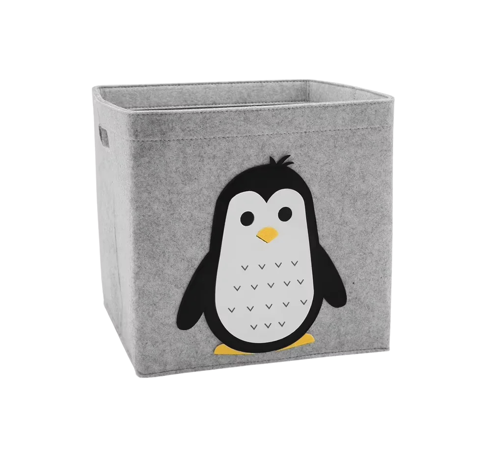 Boîte de rangement pliable pour jouets avec motifs animaux