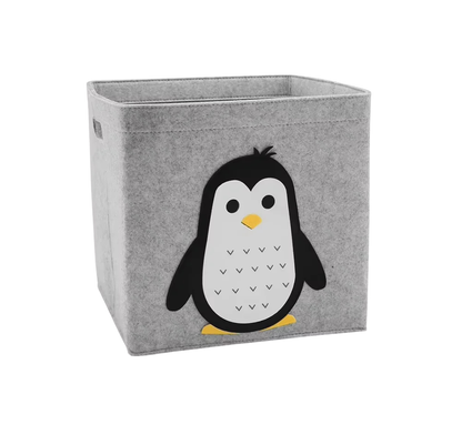 Boîte de rangement pliable pour jouets avec motifs animaux