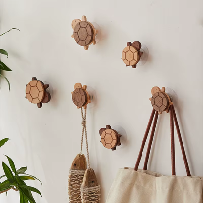 Crochet mural en bois animal – Décoration et rangement pour chambre d'enfant