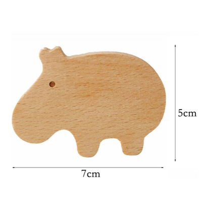 Crochet mural en bois animal – Décoration et rangement pour chambre d'enfant