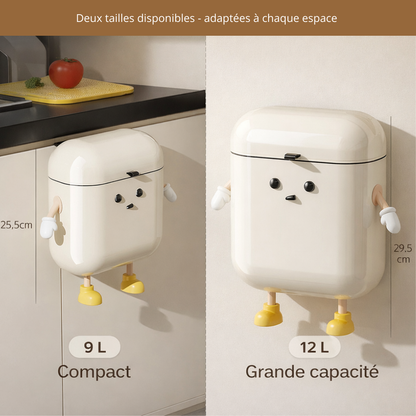 Poubelle Murale de Cuisine – Gain de Place & Fixation Sans Perçage